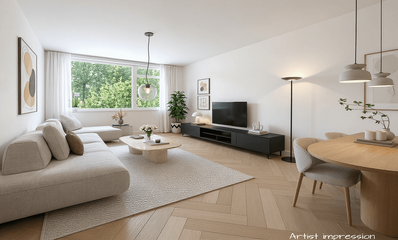 Kluswoning Walcheren 107 in Utrecht, impressie na renovatie