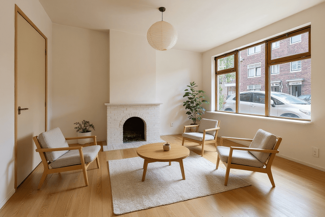 Kluswoning Teding van Berkhoutstraat 27 in Haarlem, impressie na renovatie