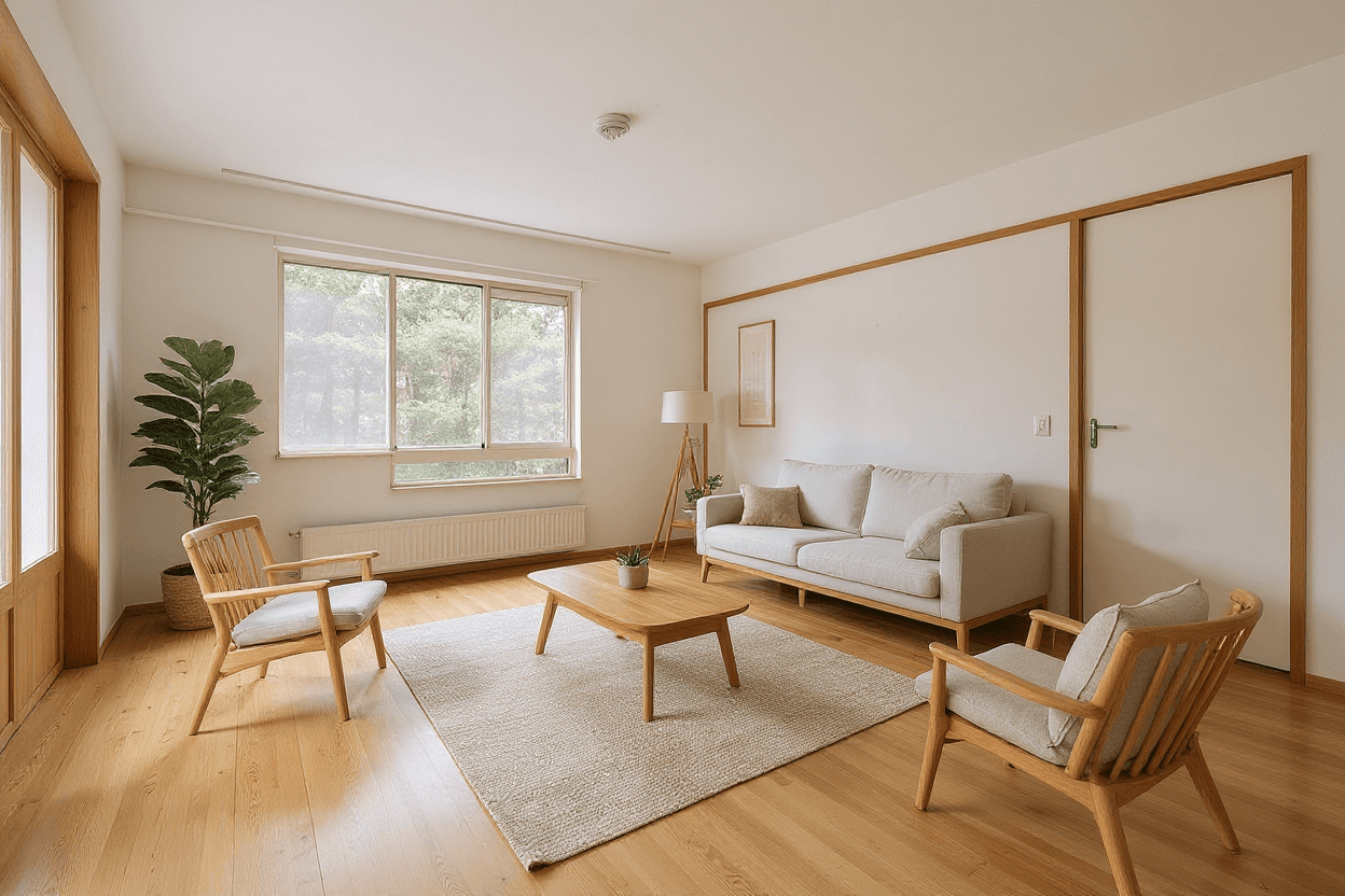 Kluswoning Overleg 125 in Amsterdam, impressie na renovatie