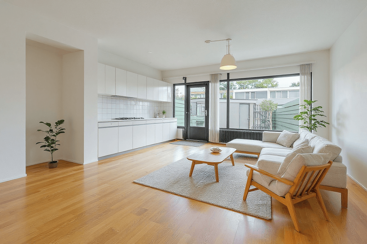 Kluswoning Langs de Baan 19 in Uithoorn, impressie na renovatie