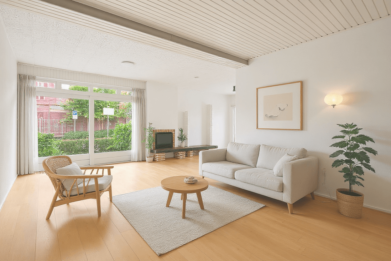 Kluswoning Dorpsstraat 137 in Hazerswoude-Dorp, impressie na renovatie