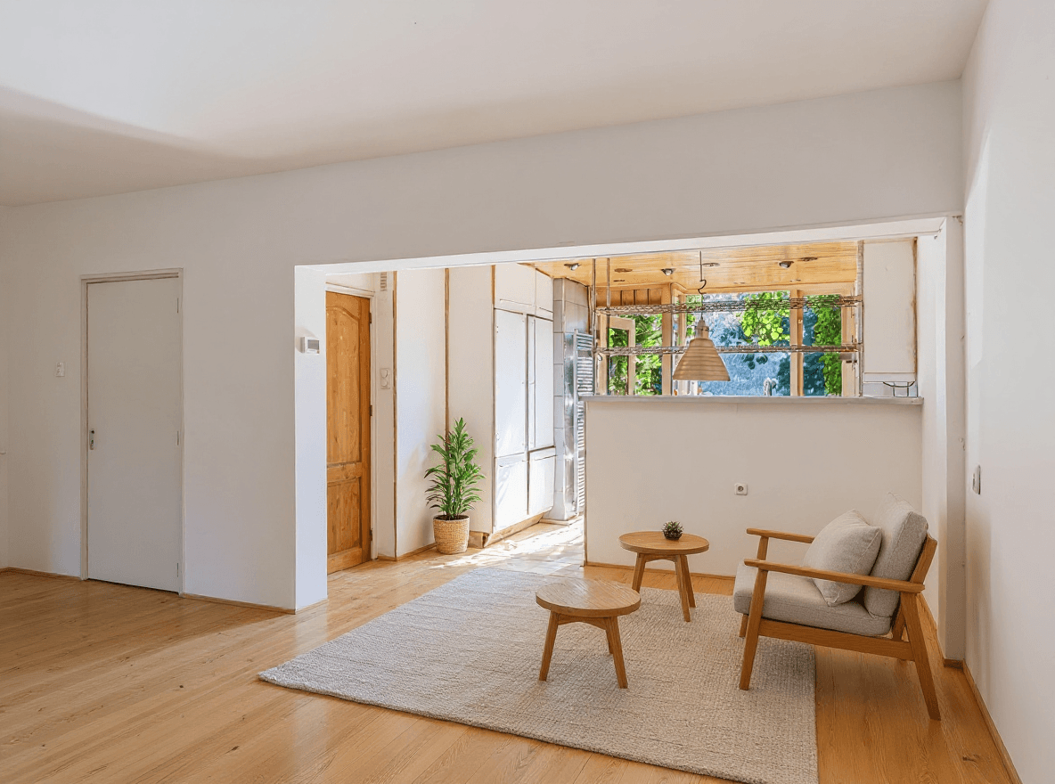 Kluswoning Grootland 12 in Bergen (NH), impressie na renovatie