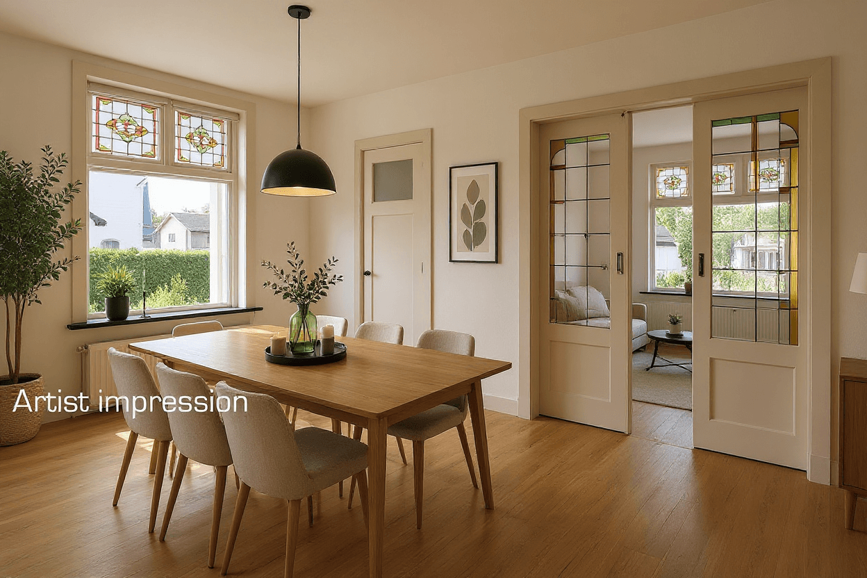 Kluswoning Dorpstraat 74 in Gendt, impressie na renovatie