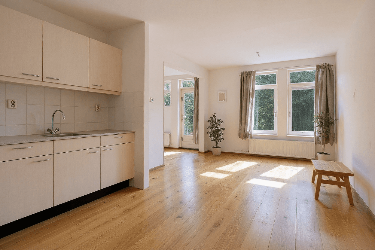 Kluswoning Tomatenstraat 16 in Amsterdam, impressie na renovatie