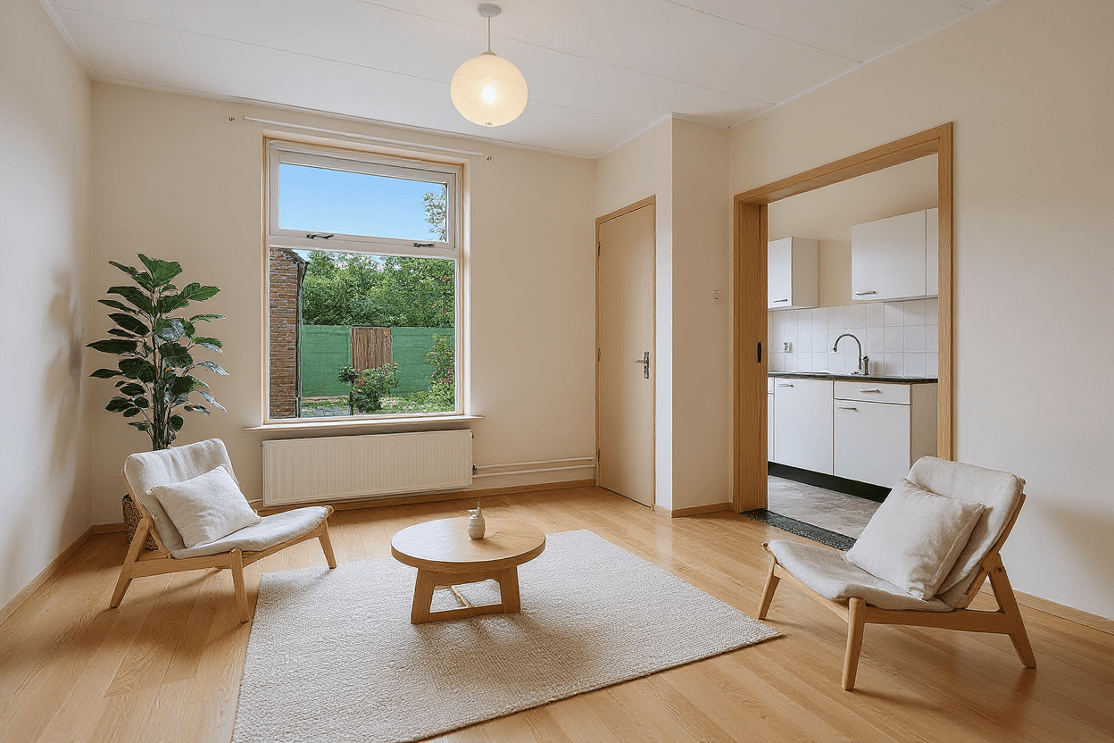 Kluswoning Beatrixstraat 26 in Waalwijk, impressie na renovatie