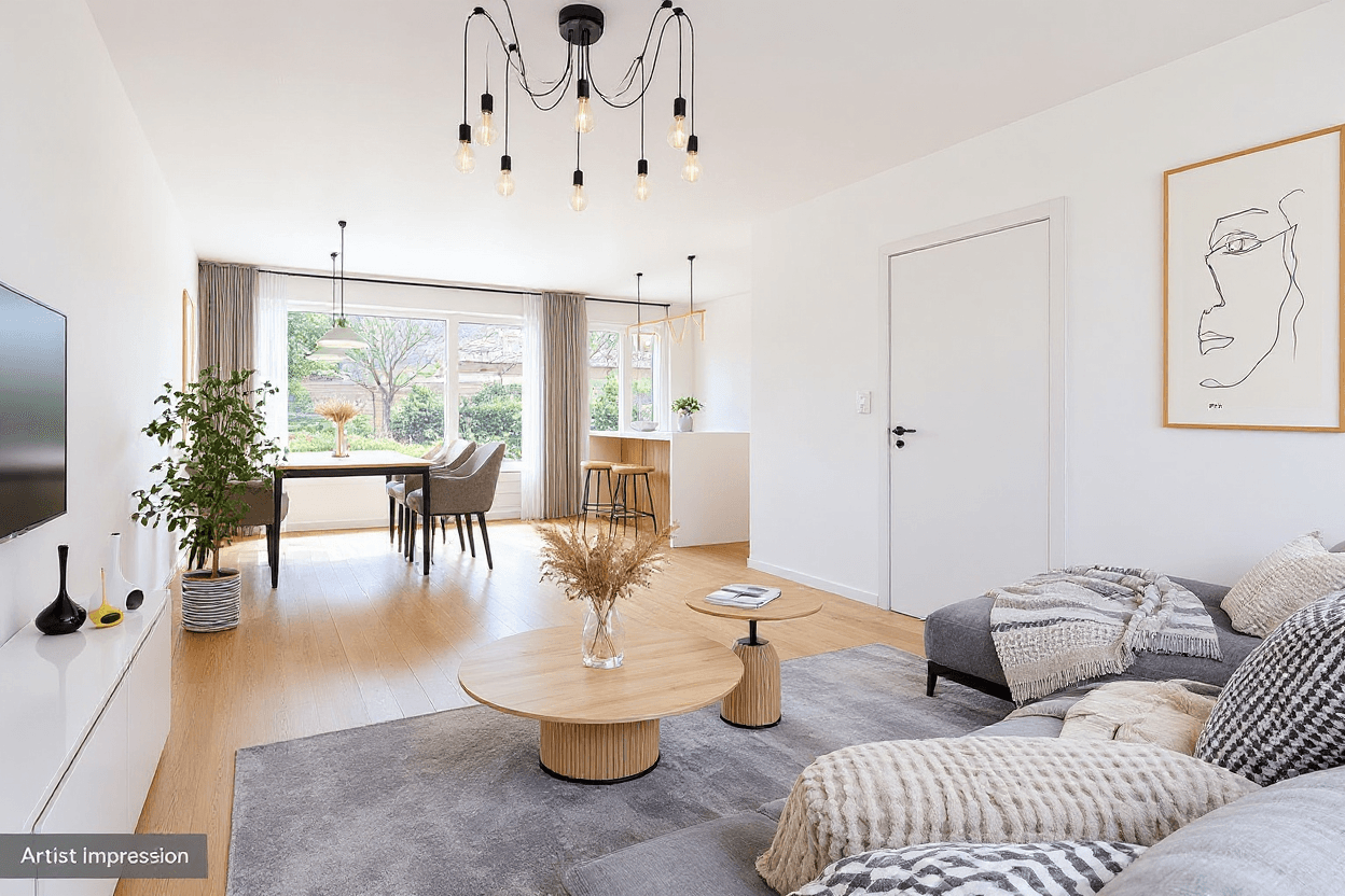 Kluswoning In de Wolken 79 in Amstelveen, impressie na renovatie