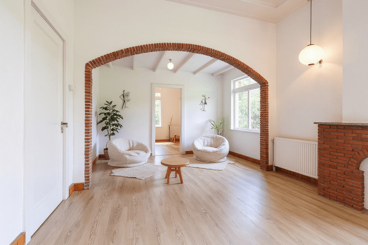 Kluswoning St. Antonielaan 223-1 in Arnhem, impressie na renovatie