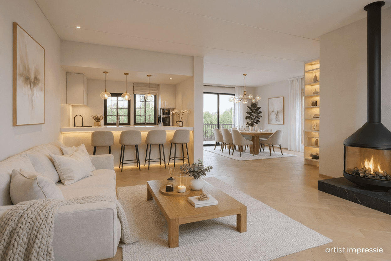 Kluswoning Zijl 85 in Bergen (NH), impressie na renovatie