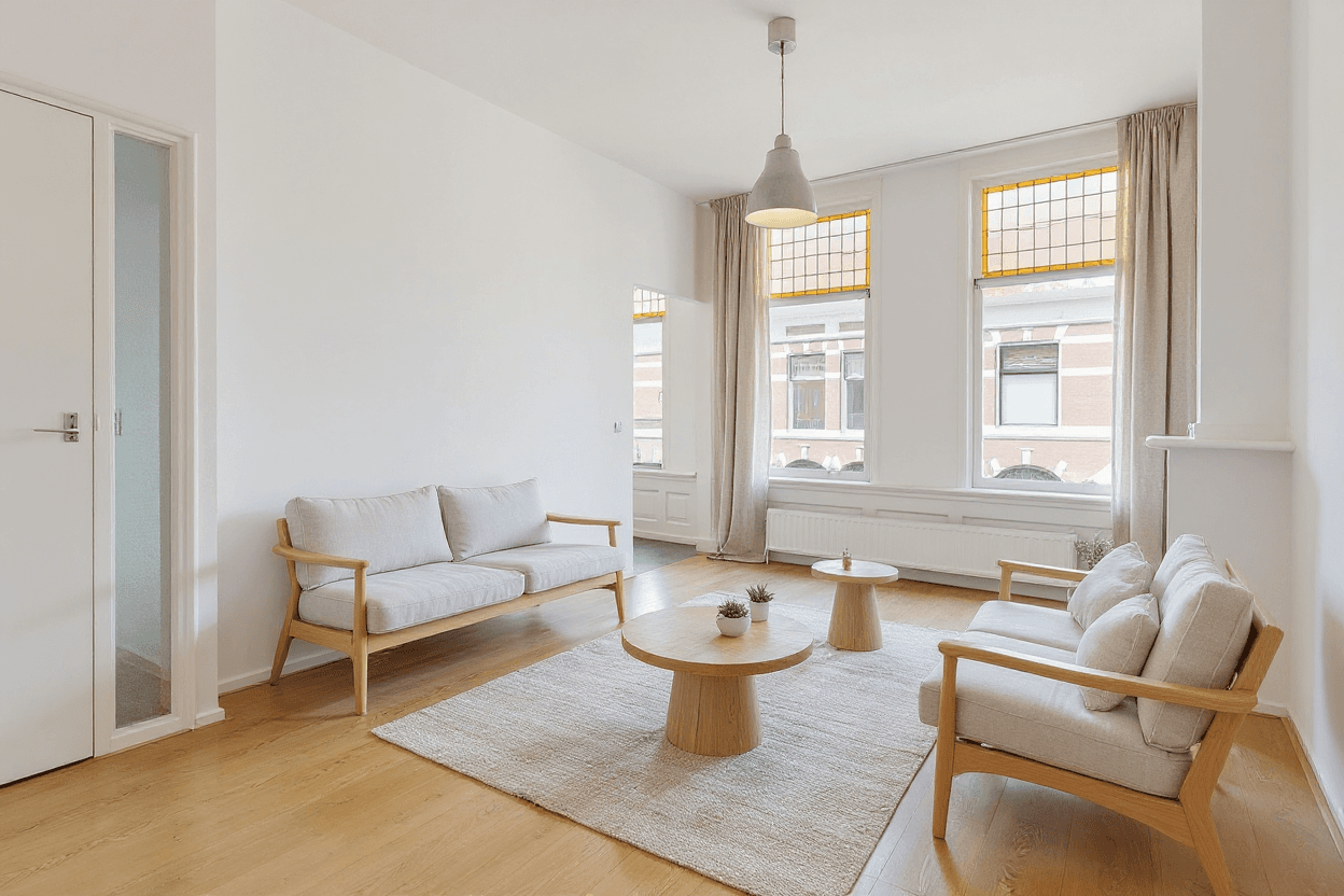 Kluswoning Columbusstraat 18-A in Den Haag, impressie na renovatie