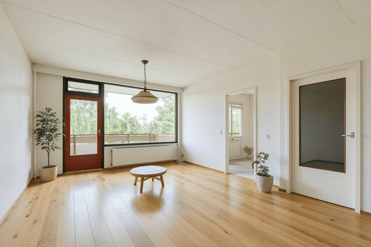 Kluswoning Haagplein 29 in Leiden, impressie na renovatie