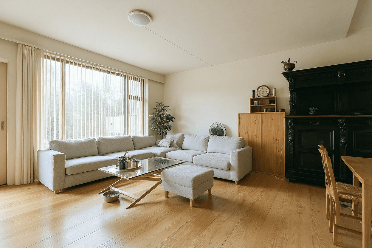 Kluswoning Meentstraat 55 in Amsterdam, impressie na renovatie