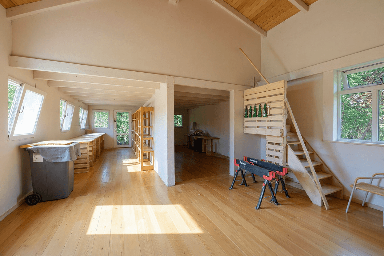 Kluswoning Vonkslaan 37-A in Bellingwolde, impressie na renovatie