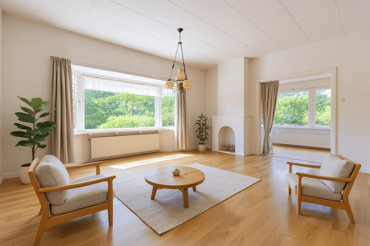 Kluswoning Stationsweg 53 in Winschoten, impressie na renovatie
