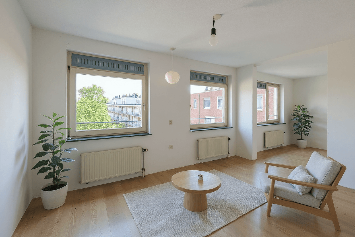 Kluswoning Hofmeyrstraat 13-E in Amsterdam, impressie na renovatie