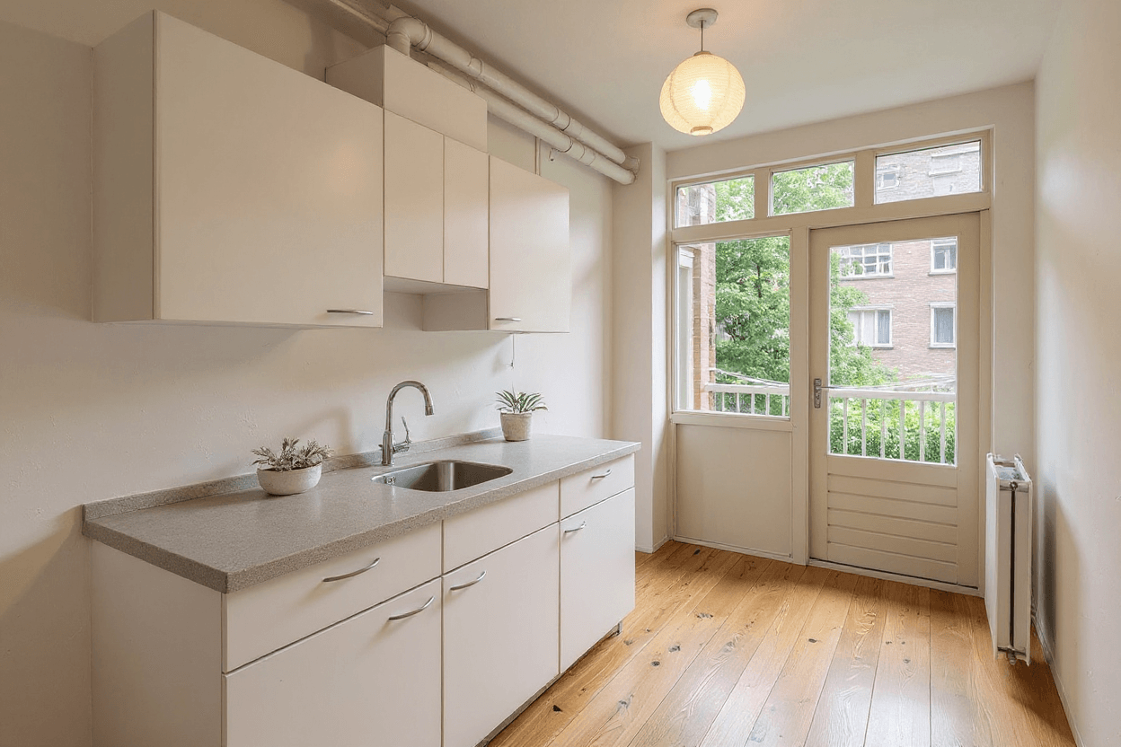 Kluswoning Krugerstraat 7-B in Amsterdam, impressie na renovatie