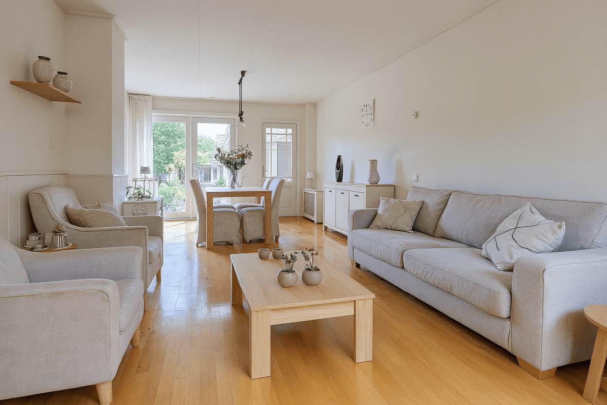 Kluswoning Dorpsstraat 877 in Oudkarspel (Gem. Dijk en Waard), impressie na renovatie