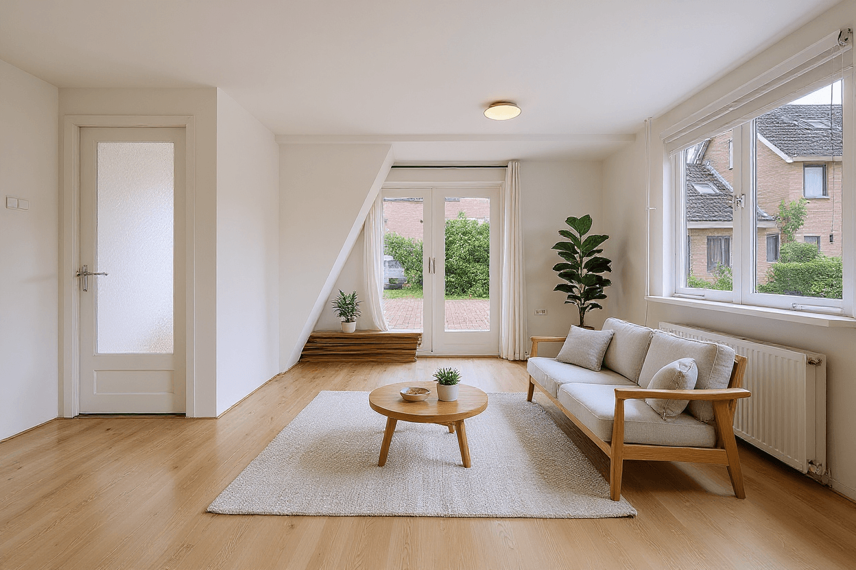 Kluswoning Sloterweg 1059-A in Amsterdam, impressie na renovatie