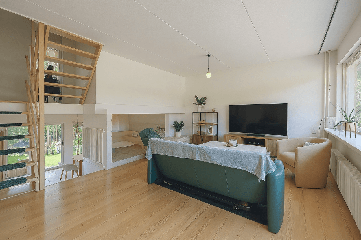 Kluswoning 't Hoefje 29 in Bruinisse, impressie na renovatie