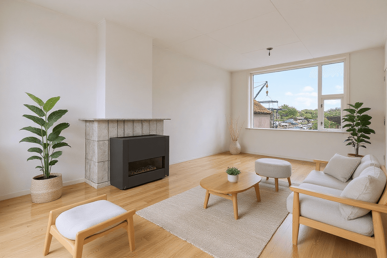 Kluswoning Rivierdijk 6 in Sliedrecht, impressie na renovatie