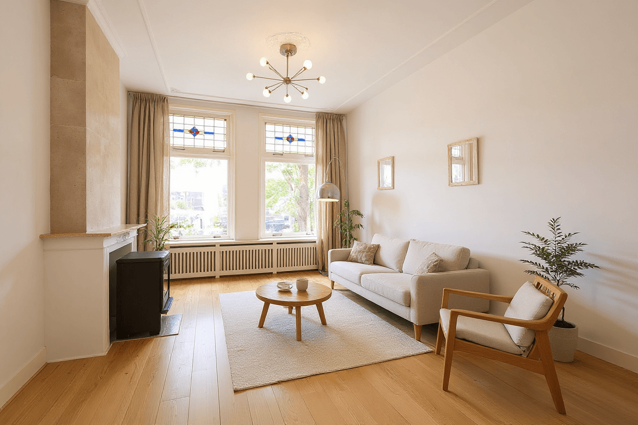 Kluswoning Conradkade 9 in Den Haag, impressie na renovatie