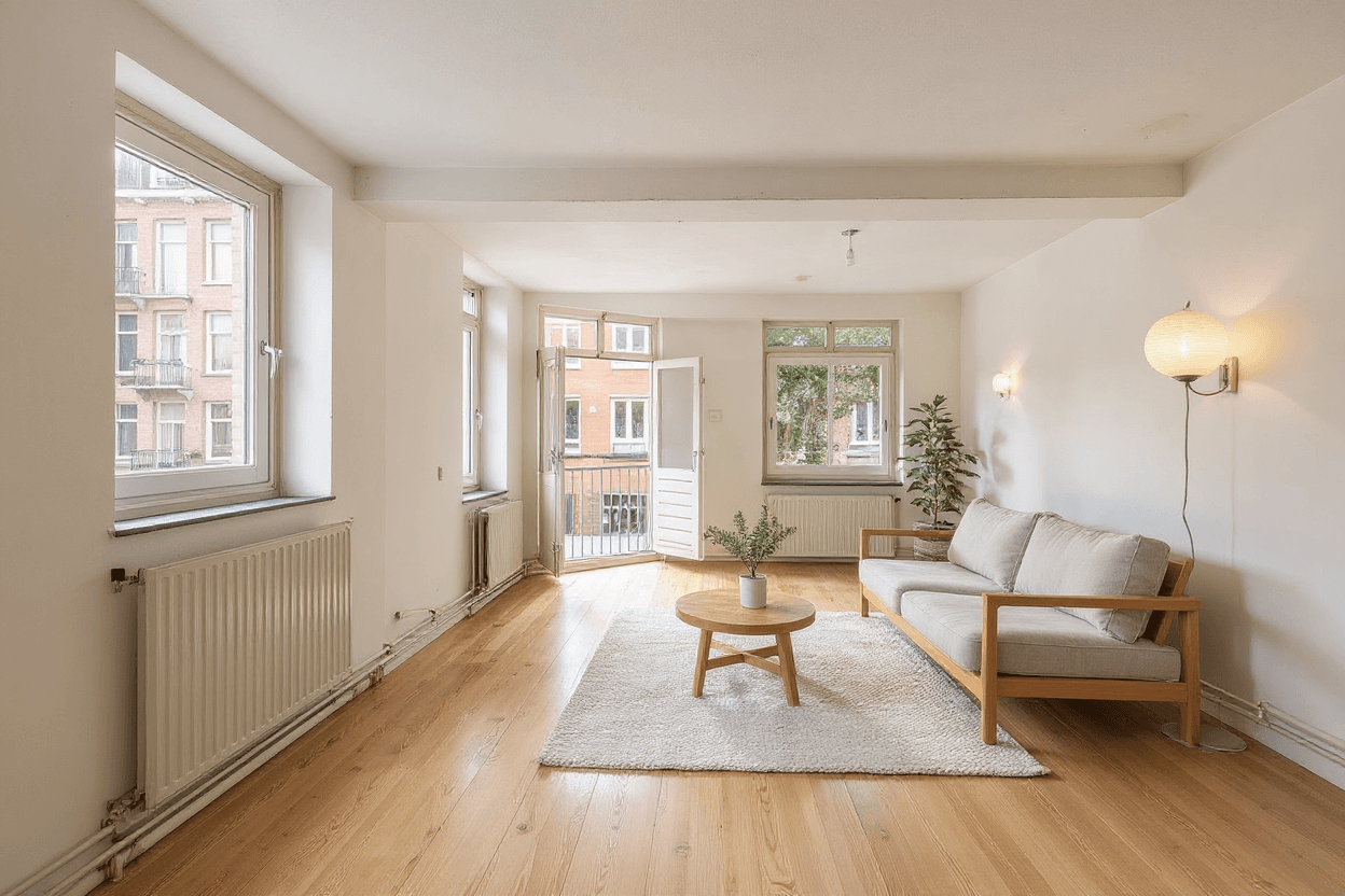 Kluswoning Iepenweg 50 in Amsterdam, impressie na renovatie