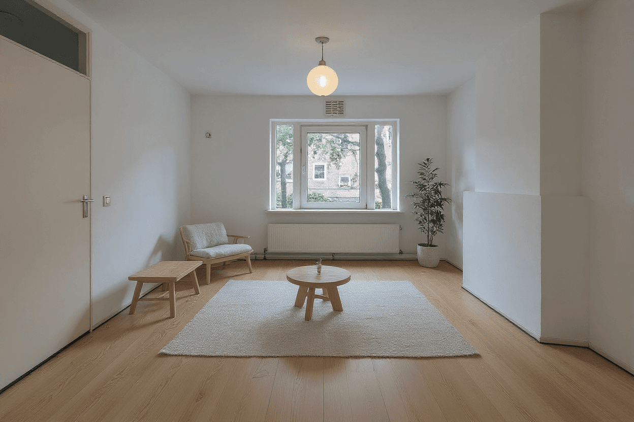 Kluswoning Albert Luthulistraat 17-B in Amsterdam, impressie na renovatie