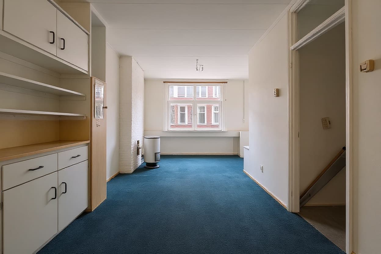 Kluswoning Lange Singelstraat 103-A in Schiedam, impressie na renovatie